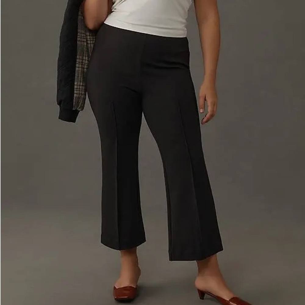 Maeve The Margot Kick Flare Crop Black Pants Womens Sz. XLP